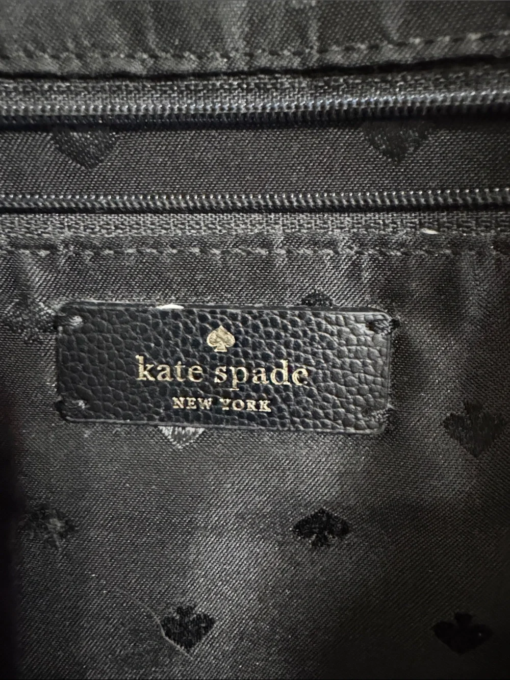 kate spade Black Nylon Tote with Leather Handles